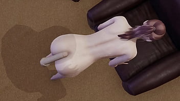 Moaning anal sex and rimjob