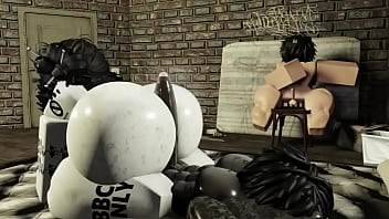 Gothic white girl gets fucked hard and nutted in by buff black bull while pathetic cuck boyfriend watches