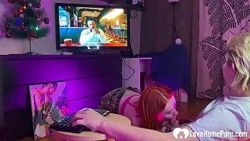 Redhead suks my cock nidely