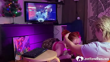 Redhead suks my cock nidely