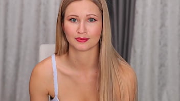 Cute blonde with big tits