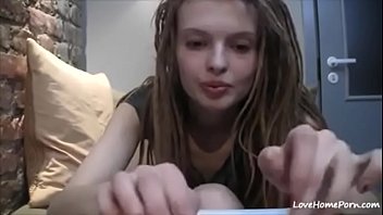 Prettiest solo teen chatting with her fans