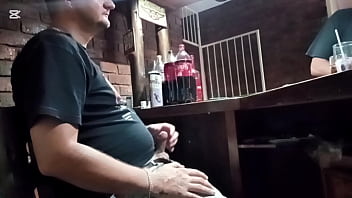 Jerking off while my friend fucks his slut