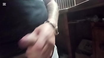 Jerking off while my friend fucks his slut