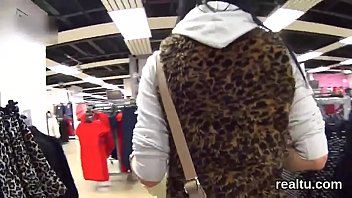 Exquisite czech sweetie was teased in the shopping centre and rode in pov