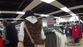 Exquisite czech sweetie was teased in the shopping centre and rode in pov