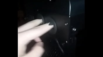 Sexy man fingers his computer