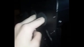 Sexy man fingers his computer