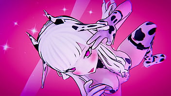 Vtuber vestida de cow sexo victual