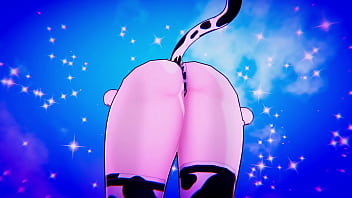 Vtuber vestida de cow sexo victual