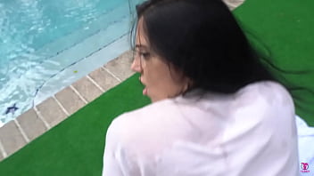 Tatted up pawg bella scorpion gets fucked outside by big dick teddy tarantino