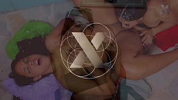 2 lesbian girls after some hot kisses lick each other's pussies massively