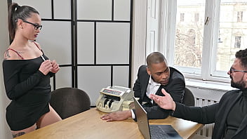 Femme fatale lucy mendez swaps secrets for interracial dp slamming gp3200