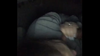 Thot giving head in the bathroom