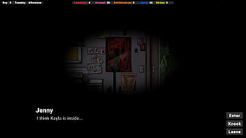 The landlord seduces jenny and touches her breasts and ass