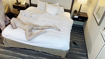 Hot tatted woman sucking dick