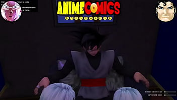 Goku black con las bailarinas prepago