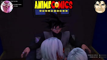 Goku black con las bailarinas prepago