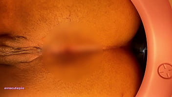 Gassy bbw after halloween party – toilet pov farting and asshole close up