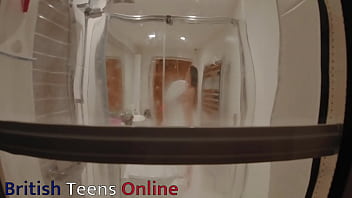 You watch your neighbour in the shower