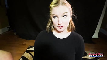 Busty blonde coed lottie peers gets her pussy deeply fucked in doggystyle