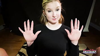 Busty blonde coed lottie peers gets her pussy deeply fucked in doggystyle