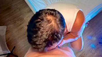 Juicy blowjob and long hard anal in different poses and sucking with full cum in mouth