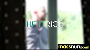 Slippery nuru massage for lucky dude 21