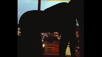 Zapatits city lights behind my tits and ass