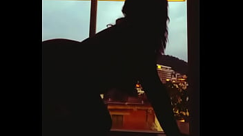 Zapatits city lights behind my tits and ass