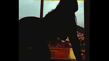 Zapatits city lights behind my tits and ass