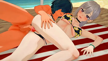 Marin kitagawa follando en la arena Marin kitagawa follando en la arena