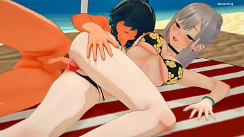Marin kitagawa follando en la arena Marin kitagawa follando en la arena