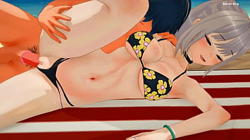 Marin kitagawa follando en la arena