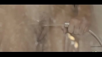 Reaching orgasm in the hungry shower