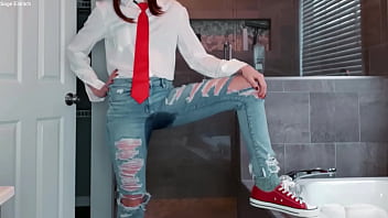 Uraraka ochako sage eldritch wetting her jeans & panties