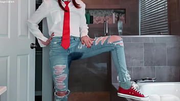 Uraraka ochako sage eldritch wetting her jeans & panties