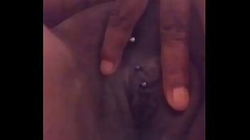 Rubbing on my phat pussy