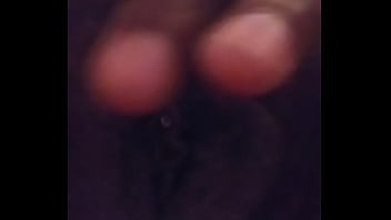 Rubbing on my phat pussy