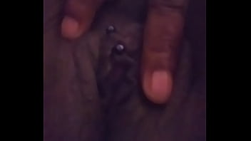 Rubbing on my phat pussy