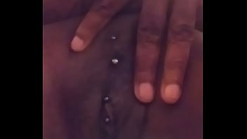 Rubbing on my phat pussy