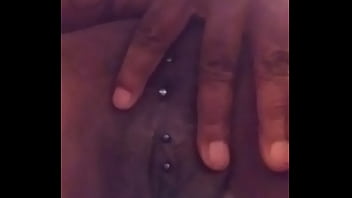 Rubbing on my phat pussy