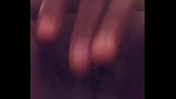 Rubbing on my phat pussy