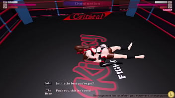 John vs the beast kinky fight club sexfight femdom straight