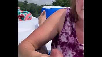 Big tit milf outdoors