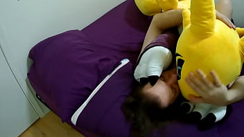Kissing And Cuddling Giant Renamon Plush thumbnail