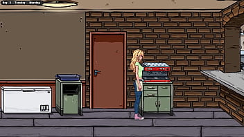 Jenny's first day working as a waitress hentai game