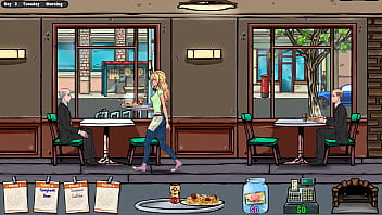 Jenny's first day working as a waitress hentai game