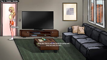 Jenny's first day working as a waitress hentai game