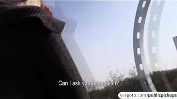 Hot and sexy amateurs gets paid to suck a strangers dick in public